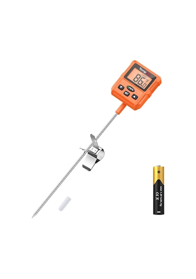 Temppro Tp511 Programlanabilir Alarmlı, Ayarlanabilir Işıklı Ekranlı Ve Tencere Klipsli Dijital Şeker, Yağ Ve Gıda Termometresi 25.4 Cm Uzun Prob Ahşap Temppro Tp511 Programlanabilir Alarmlı, Ayarlanabilir Işıklı Ekranlı Ve Tencere Klipsli Dijital Şeker, Yağ Ve Gıda Termometresi 25.4 Cm Uzun Prob Ahşap