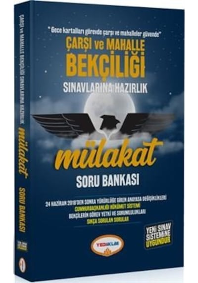 Yediiklim Yayınevi Çarşı Ve Mahalle Bekçiliği Sınavlarına Hazırlık Mülakat Soru Bankası- Yediiklim Yayınları