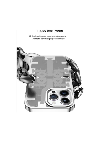 Apple iPhone Uyumlu 14 Pro Kılıf Mekanik Bumper Kapak - Mavi Bz8683140603380