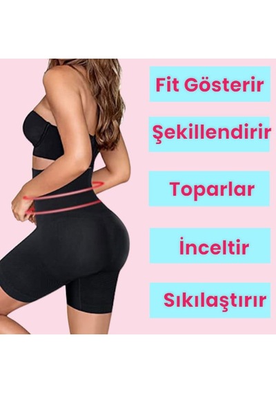 Mood Agenda Kadın Yüksek Bel Basen Toparlayıcı Korse Siyah 3 Adet Siyah