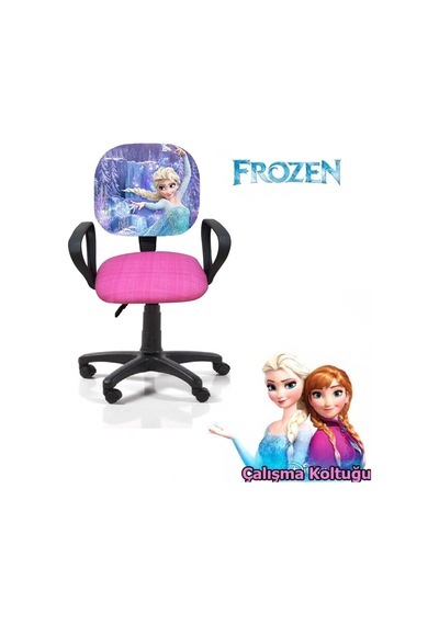 Karlar Ülkesi Elsa Frozen Desenli Çocuk Odası Ders Çalışma