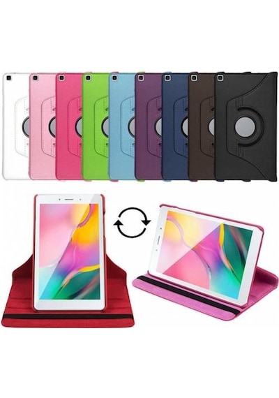 Samsung Uyumlu Galaxy T290 Tab A 8Inc Kılıf 360 Dönen 1-1 Tablet Kılıfı