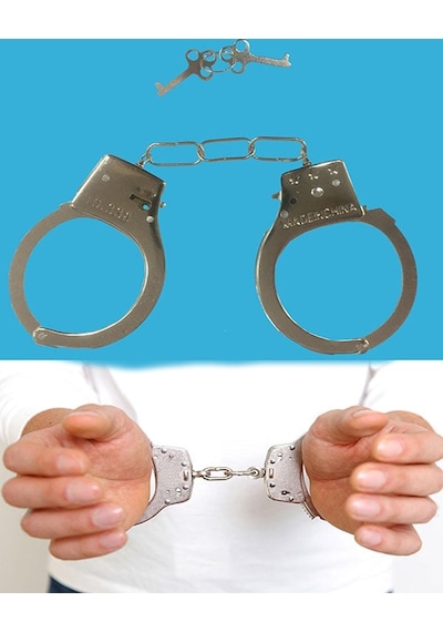 Anahtarlı Oyuncak Metal Kelepçe Polis Kelepçesi - Izbp-887315 Çok Renkli