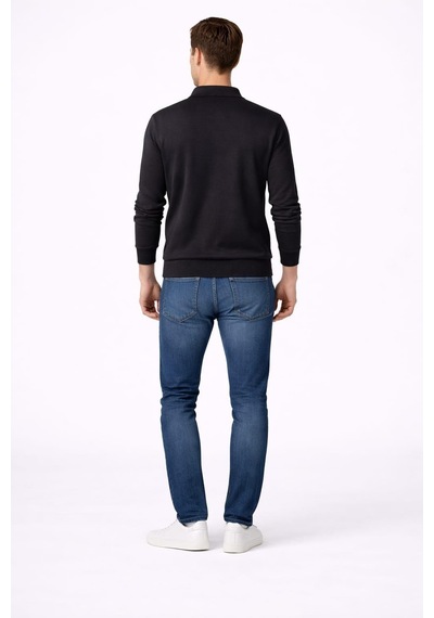 Alexandergardi Erkek Fermuarlı Sweatshirt Siyah