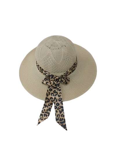 Londonstore Plaj Şapka Leopar Desen Krem Leopar