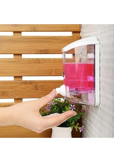 Titiz Tp-193 Hazneli Sıvı Sabunluk - Sıvı Sabun Dispenseri - Şampuan Aparatı - 400 Ml. - Şeffaf