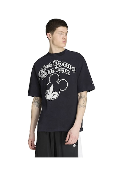 Adidas Erkek T-shirt Adidas Disney Mickey Mouse Dreams T-shirt Ia4402 Siyah