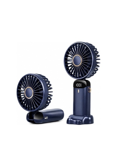 Powermaster Pm-25102 Lacivert Kokulu Fan Katlanabilir Taşınabilir Mini El Vantilatörü