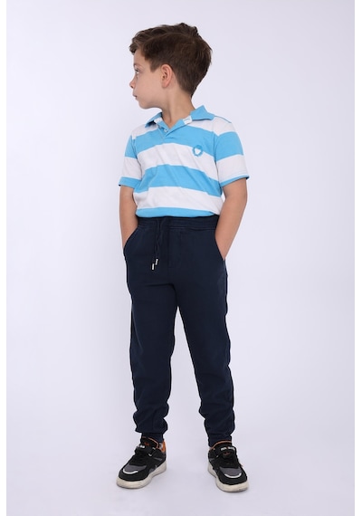 Blayn Jeans Çocuk Beli Lastikli Kışlık Erkek Ve Kız Unisex Pantolon Lacivert