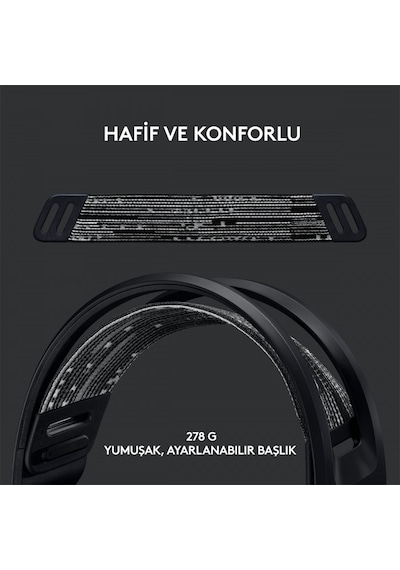 Logitech G G733 Lightspeed 981-000864 Kablosuz Z RGB Oyuncu Kulaklığı