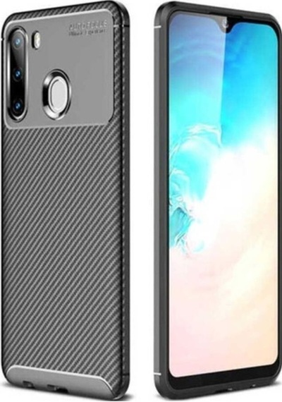 Samsung Uyumlu Galaxy A21 Kılıf Zore Negro Silikon Kapak Siyah