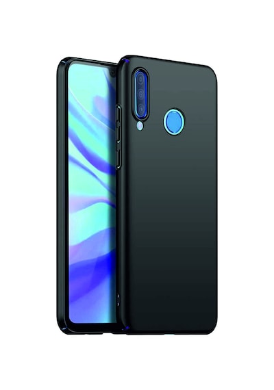 Huawei P30 Lite Kılıf Kamera Korumalı Silikon Rubber Arka Kapak Siyah