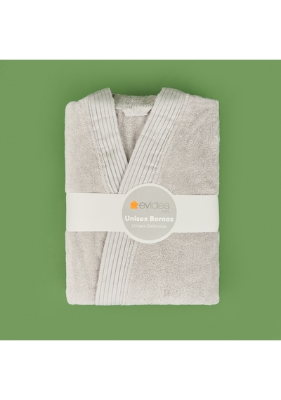 Soft Premium Unisex Bornoz - Gri - L / Xl Çok Renkli