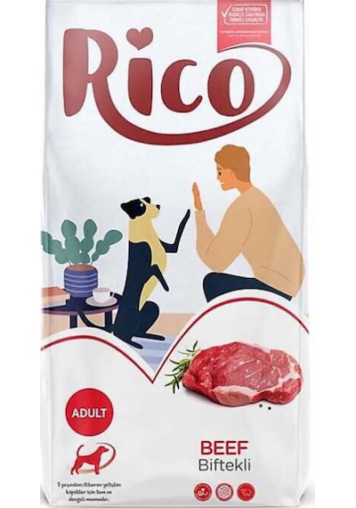 Rico Biftekli Yetişkin Köpek Maması 15 KG