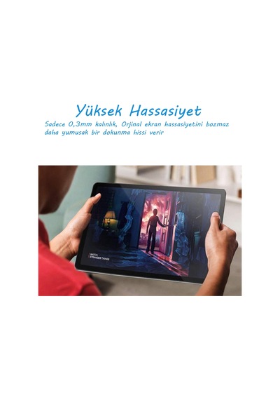Ukscase Samsung Uyumlu Galaxy Tab S8+ SM-X800 Esnek Nano Ekran Koruyucu