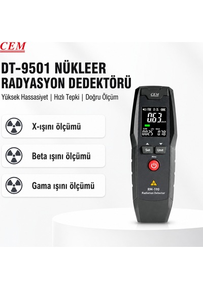 Cem Rm-190 Radyasyon Dedektörü