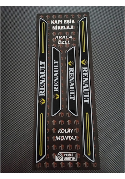 Renault Koleos Piano Black Kapı Eşiği 4'lü Set