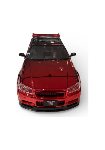 Hobbiez World 1/24 Nissan Gtr R34 - Metallick Red/black