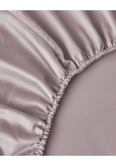 Micell Lyocell Saten Çift Kişilik Çarşaflı Nevresim Takımı 200x220 Cm Lila