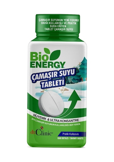 Dr. Clinic Bioenergy Tablet Çamaşır Suyu Kar Beyazı