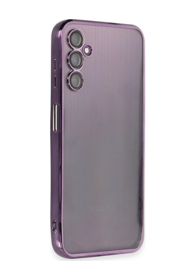 Samsung Galaxy Uyumlu A14 4g Kılıf Razer Lensli Silikon - Mor Bz8683140484255
