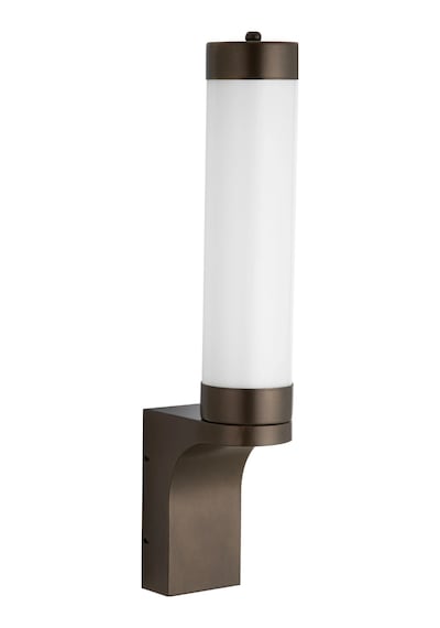 7lux Bronz Opal Silindirik Dış Mekan Led Duvar Apliği Modern Tasarım 6500k