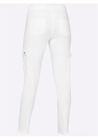 Bulalgiy Kadın Beyaz Kargo Pantolon - Bga451916 Beyaz
