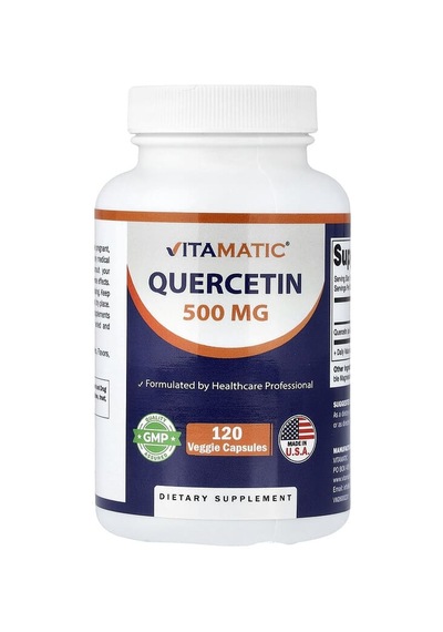 Vitamatic, Quercetin, 500 Mg, 120 Veg Capsules