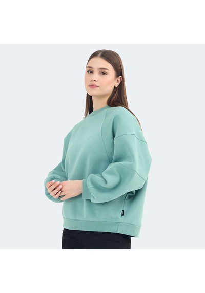Slazenger VIA Kadın Oversıze Yeşil Sweatshirt