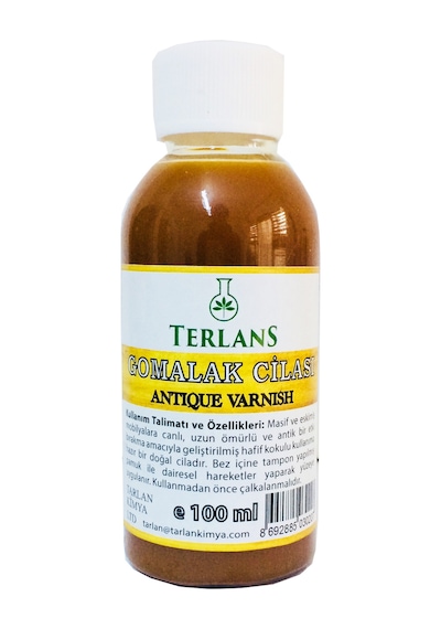 Terlans Doğal Ahşap Cilası Gomalak 100 ML Antik Vernik - Shellac
