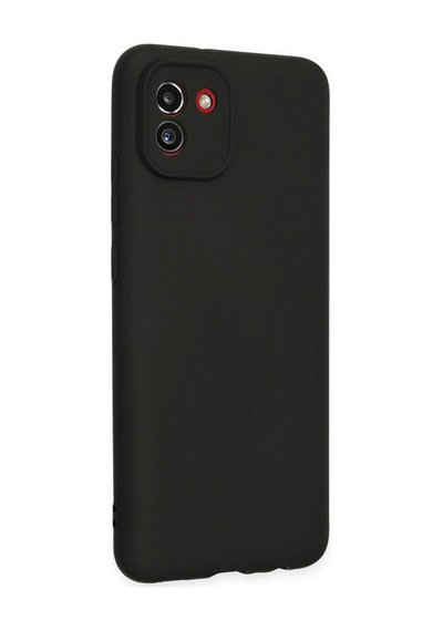 Newface - 834 - Samsung Galaxy Uyumlu A03 Kılıf First Silikon - Glblseme - - Siyah Sıyah