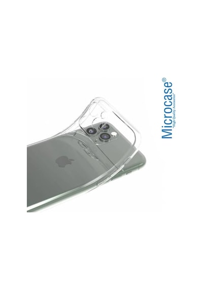 Microcase Apple Uyumlu iPhone 11 Kamera Lens Korumali Seffaf Silikon Kilif 447851687