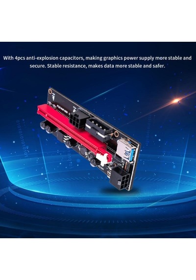 Pcı E 1X To 16X Usb 3.0 Riser Ekran Kartı Bitcoin 009S 9. Nesil