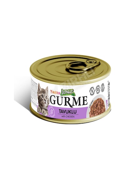 Jungle Gurme Tavuklu Yavru Kedi Konservesi 85 Gr