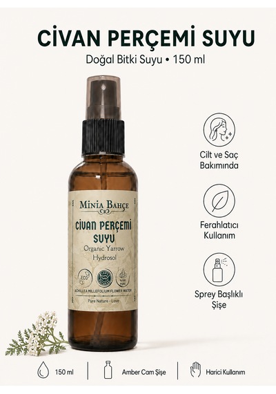Civan Perçemi Suyu 150 Ml Saf Ve Katkısız Civan Perçemi Hidrosolü