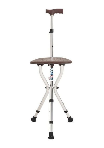 Medikaltec Comfort Plus Dm-74 Oturaklı Baston Yüksekliği Ayarlanır