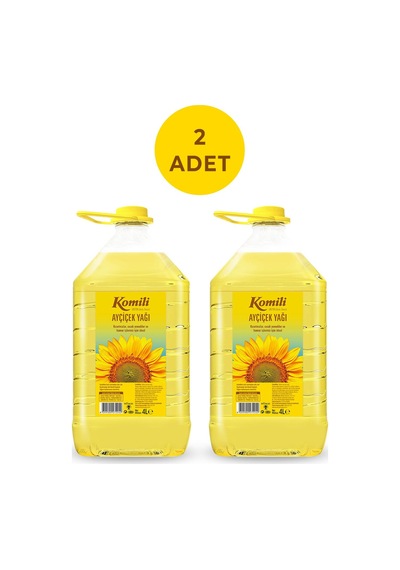 Komili Ayçiçek Yağı Pet Dar Ağız 2 x 4 L