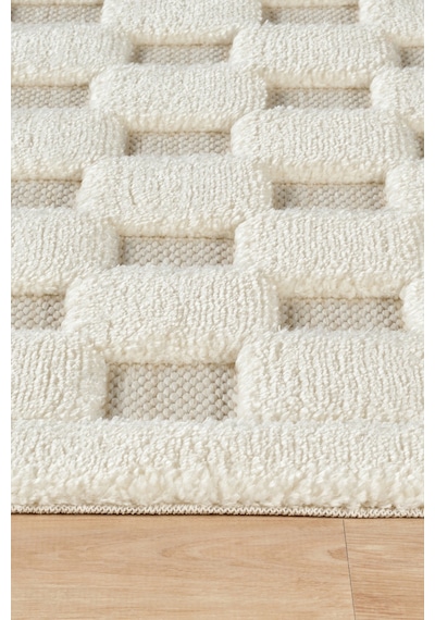 Kaşmir Halı Süpersoft Joy White 120x180 CM Salon Halısı