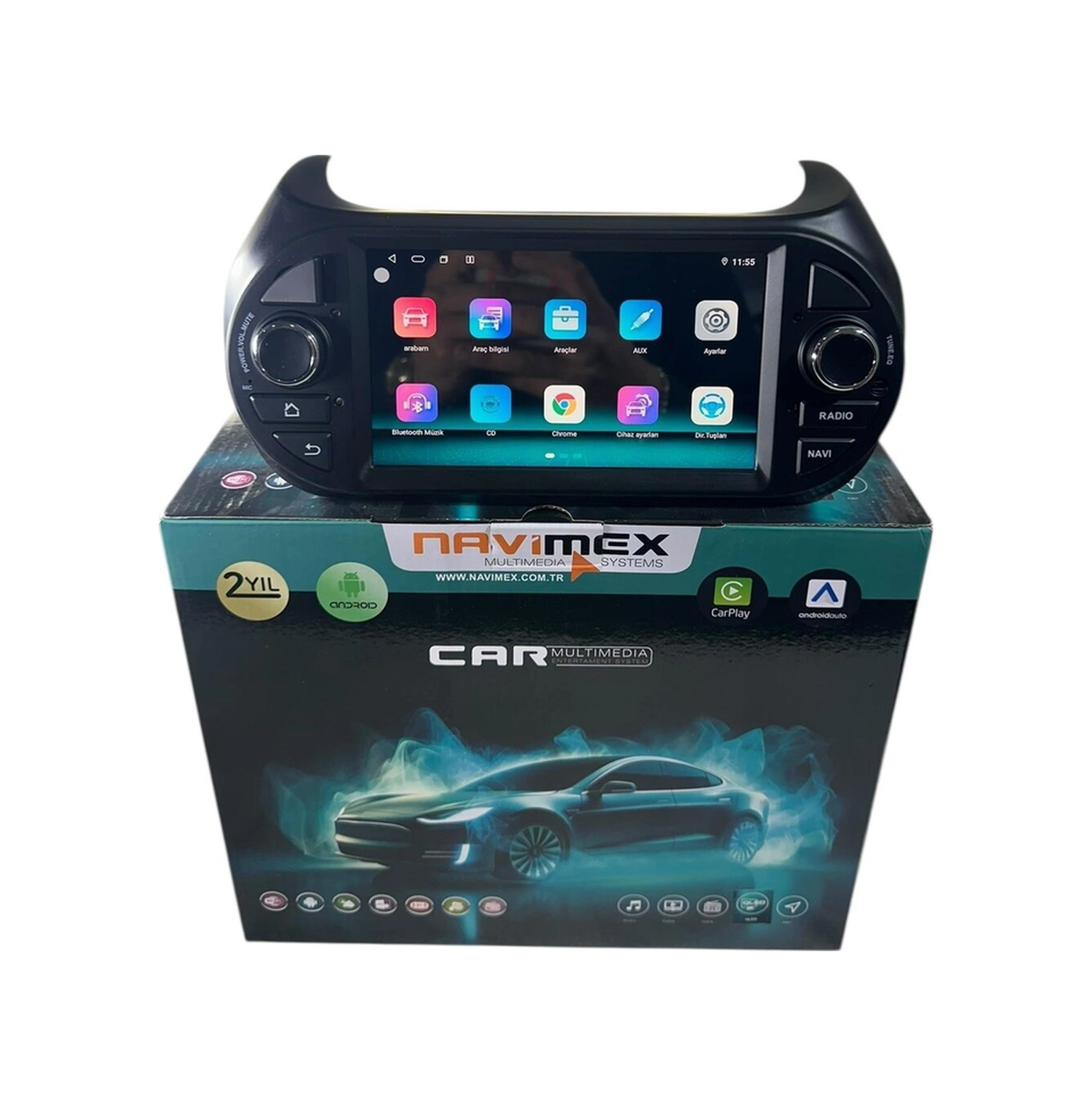 Fiat Fiorio-nemo-bipper Navimex 4-64 Fanlı Profesyonel Tam Oem 7"