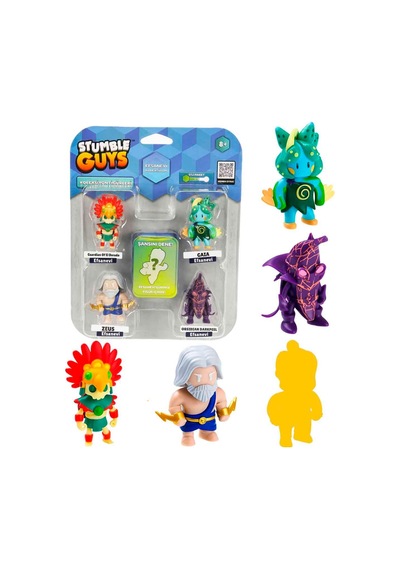 Stumble Guys Mythic Figures 5pack Collectible Blister Set 4