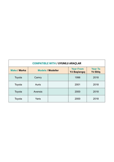 Toyota Avensis Auris Camry Yaris İçin Fren Debriyaj Pedal Lastiği