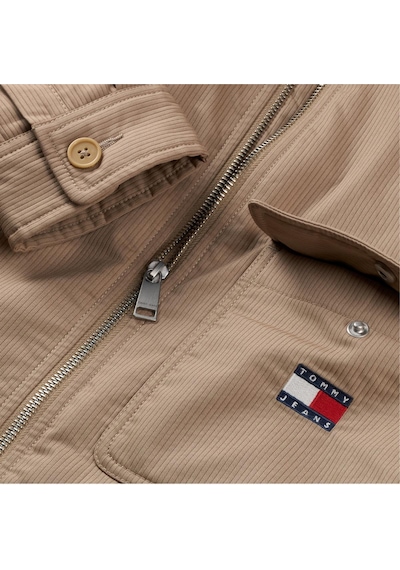 Tommy Hilfiger Tjm Padded Tech Cord Erkek Bej Overshirt-11281 Bej
