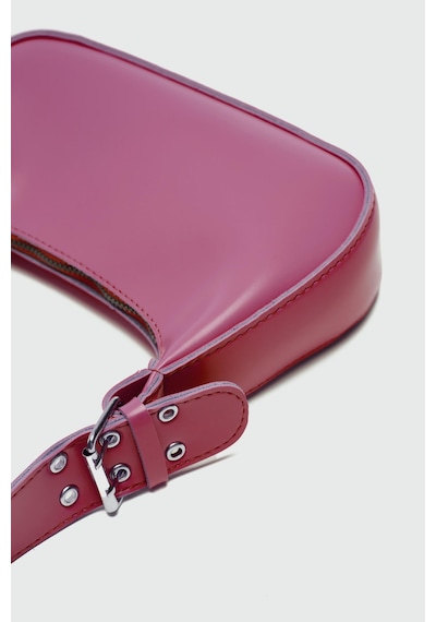 Shule Bags Muse Oval Baget Çanta Pembe Pembe