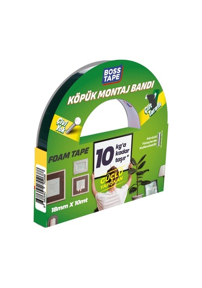 10 Kg Solvent Akrilik Aksesuar Köpük Montaj Bandı 18 Mm X 10m Diğer
