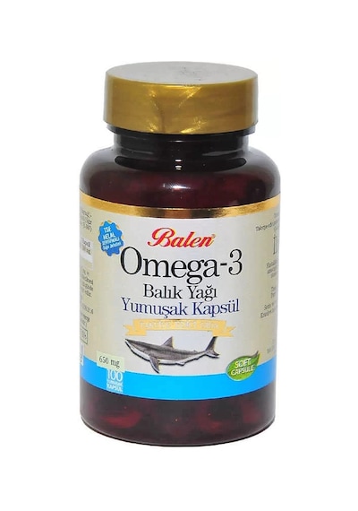 Omega 3 Balık Yağı Yumuşak 100 Kapsül