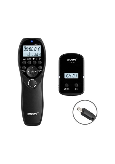Ayex AX-5 S2 Sony için Dijital Zaman Ayarlı Kablosuz Kumanda