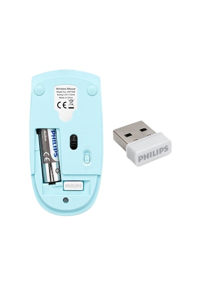Philips Spk7398wj/38 1600 Dpı Sessiz Tıklama Mavi Kablosuz Ofis Mouse Diğer