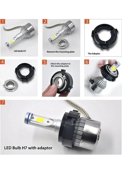 h7 Volkswagen Golf 7 Led Far Montaj aparatı golf 7 led aparatı