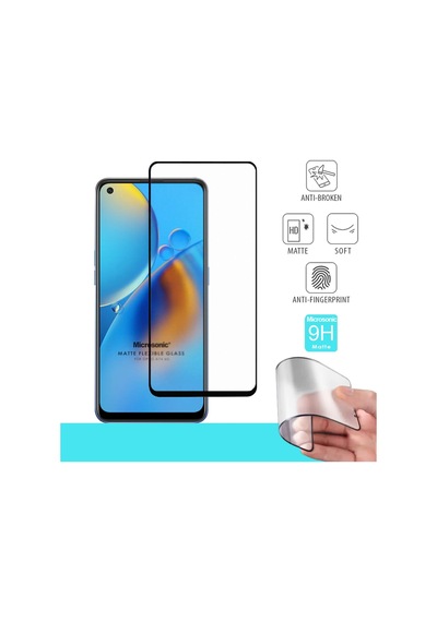 Microsonic Oppo A74 4g Seramik Matte Flexible Ekran Koruyucu Siyah
