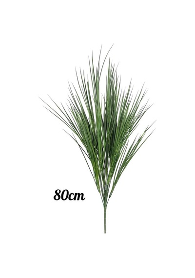 Yapay Çiçek Yeşil Grass Saz 80cm Bitki Yapay Çiçek Dekor Çiçeği Uzun Ot